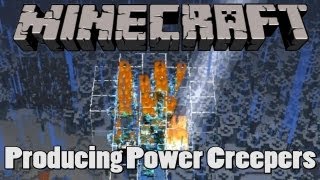 Minecraft  Producing Charged Creepers HD [upl. by Butch]