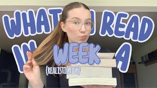 WHAT I READ IN A WEEK semesterferien realistically  reading VLOG [upl. by Dalpe]