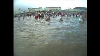 Llandudno Boxing Day Dip 2013 RNLI point of view [upl. by Quackenbush]