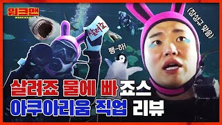 ENG ※sea간 순삭 주의※ 먹이주다가 먹혀 죽을 뻔ㄷㄷ 피라냐부터 상어🦈까지 역대급 살벌한 아쿠아리움 직업 리뷰ㅣ워크맨 ep47 [upl. by Tabbitha]