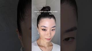 7 steps for smaller eyes makeup look 👀 makeup makeuptutorial shorts [upl. by Dranrev]