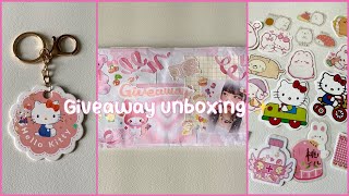 Stationery giveaway unboxing ✨ [upl. by Nitsirhc52]