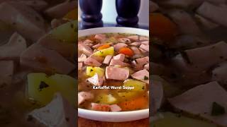 Einfach lecker schnell Kartoffel Suppe mit Geflügel Wurst cooking food recipe breakfast [upl. by Dennis]