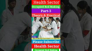 Occupied Bed Making Part3  Medical and Nursing  Health Sector [upl. by Cicily]