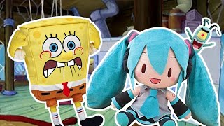 SPONGEBOB MEETS HATSUNE MIKU SpongeBob Plush Series [upl. by Base]