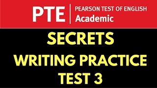 PTE Writing test 3 Official [upl. by Adnilre]