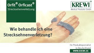 Wie behandle ich eine Strecksehnenverletzung am Zeigefinger  KREWI Medical Produkte GmbH [upl. by Ahl]