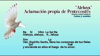 Aleluya con la aclamación o versículo propio de Pentecostés [upl. by Okia970]