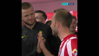 Eriksen reunites with former Spurs teammates in tunnel [upl. by Nivrem136]