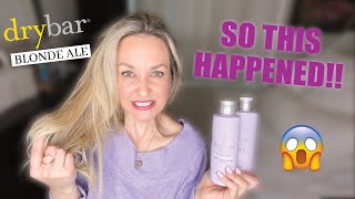 DryBar Blonde Ale Brightening PURPLE SHAMPOO Review  Toning for Brassy hair [upl. by Regnij536]