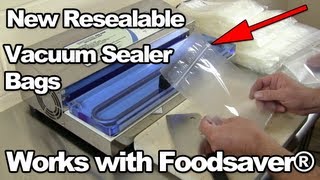 New resealable vacuum sealer bags  Free Shipping on Value Packs  Weston Zipper Seal Vacuum Bags [upl. by Nnylram]