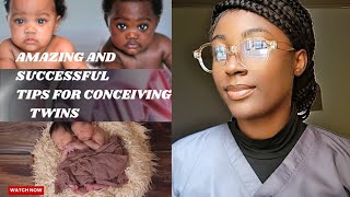 PROVEN TIPS FOR CONCEIVING TWINSTRIPLETQUADRUPLEFACTORS  SIGNS THAT YOU ARE CARRYING A TWINS [upl. by Monreal398]