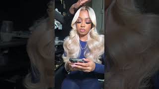 How to style your blonde wig ombrewig blondehaircolor hdlacewigs [upl. by Shae]