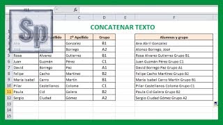 Excel  Concatenar texto Unir textos de celdas en Excel Tutorial en español HD [upl. by Rebmyt]