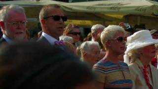 Estonian President Toomas Hendrik Ilves with first lady  Canada Day  Estonian national anthem [upl. by Ahsenra576]