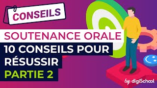 Soutenance orale  dix conseils pour réussir partie 2 [upl. by Ajidahk924]