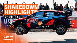 Shakedown Highlights  WRC Vodafone Rally de Portugal 2023 [upl. by Natsyrk]