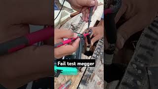 Test megger fail 😏😏 project cable construction mep [upl. by Fira]