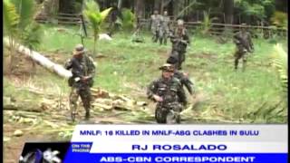 22 dead in Abu SayyafMNLF clashes military [upl. by Enyr]