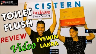 HINDWARE  SLEEK  SMART  TOILET  FLUSH  CISTERN  REVIEW  VIDEO  BY  EVEWIN  LAKRA [upl. by Ijies]