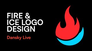 The Fire amp Ice Logo Design Process  Dansky Live [upl. by Adirahs]