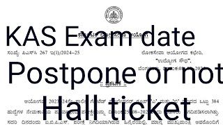 KAS Exam date 2024Kas preliminary examKas exam hall ticket Kas exam [upl. by Heilman935]