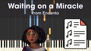 Stephanie Beatriz  Waiting on a Miracle from Encanto  Piano Tutorial Sheet Music [upl. by Gladdie]