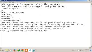 Failed to get path of 64bit Program Files   HOW TO FIX [upl. by Aymahs]