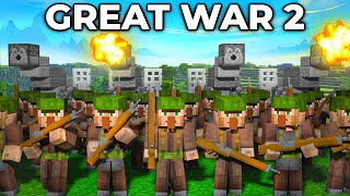 THE GREAT WAR of Villagers and Pillagers  Minecraft Story Part 2 [upl. by Stig]