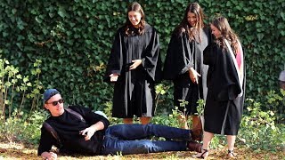 Lying On The Ground MidConversation PRANK [upl. by Notxap]