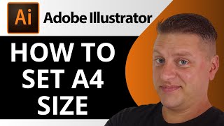 How to Set A4 Size in Illustrator  Adobe Illustrator Tutorial 2024 [upl. by Esadnac]