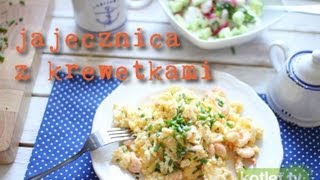 Jajecznica z krewetkami na leniwe śniadanie  KotletTV [upl. by Guinevere]