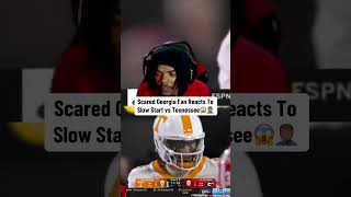 Georgia Fan Is SCARED vs Tennessee 😱😳 [upl. by Nawram228]