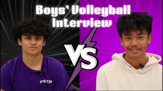 Boys Volleyball Interview 1B [upl. by Sacrod]