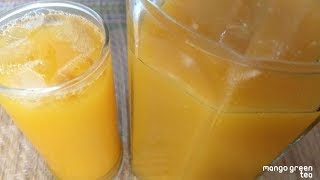 mangoicedgreentea mangotea weightlossdrink Mango Iced Green Tea  How to Make Mango Iced Tea [upl. by Lotsyrk]