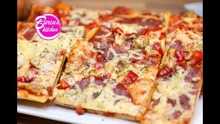 PIZZA selber machenThunfisch und Salami Pizza RezeptPizzateig selber machenPizzarezept  Cheatday [upl. by Keven146]