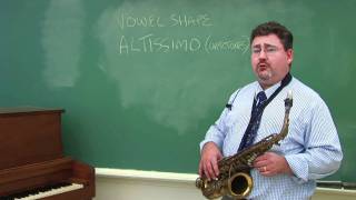 Playing High Notes on the Alto Saxophone for Beginners [upl. by Popelka326]