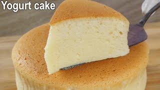 Soft and Fluffy yogurt cake Recipe  How to make Souffle Yogurt Cake [upl. by Noemi]