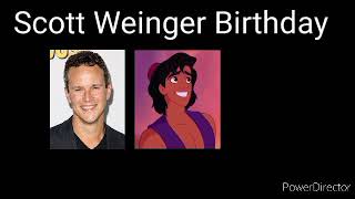 Scott Weinger Birthday [upl. by Latsryk]