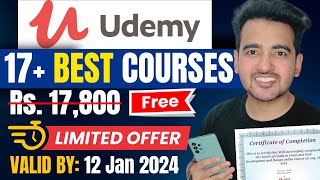 Free Udemy 𝐓𝐫𝐞𝐧𝐝𝐢𝐧𝐠 Certificate Courses 2024  New YEAR Udemy Offer For Students amp Learners [upl. by Rycca973]