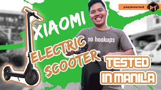 Electric Scooter in the Roads of MANILA  XIAOMI M365 [upl. by Haslett525]