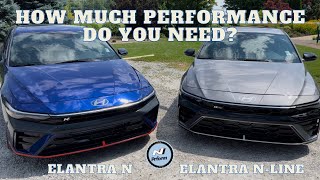 2024 Hyundai Elantra NLine vs 2024 Elantra N Performance Price Features Comparison amp Review [upl. by Eem769]