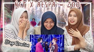 NCT X aespa  ZOO Stage Reaction [upl. by Dranyar]