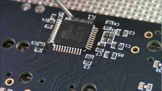 SMD soldering by hot air [upl. by Osrit]