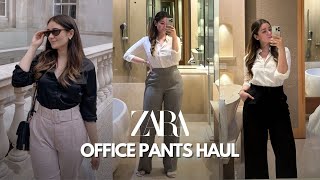 ZARA Office Pants Haul  Formal Pants amp Trousers You Must Have  Sana Grover [upl. by Sellers]