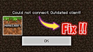 How To Fix Could Not Connect Outdated Client Minecraft 119  Outdated Server  Minecraft [upl. by Aitnwahs]