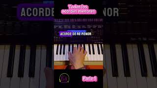 Todos los ACORDES MENORES Parte 1 piano clasesdepiano acordes acordesmenores clasesdemusica [upl. by Nnairrek]