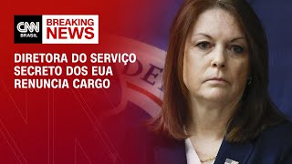 Diretora do Serviço Secreto dos EUA renuncia cargo  LIVE CNN [upl. by Norha375]