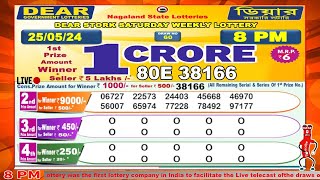 Dear Stork Saturday Weekly Lottery 800 PM 25052024 Dear Goverment Lotteries Live Draw Results [upl. by Sueahccaz]