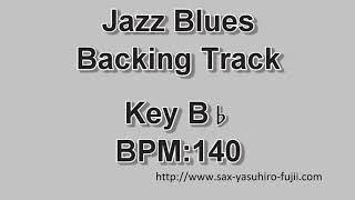 Jazz Blues  Key Bb  BPM 140  Backing Track [upl. by Heddie]